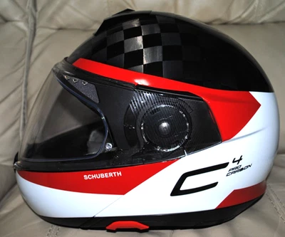 SCHUBERTH C4 PRO CARBON FLIP-UP MOTORCYCLE HELMET, SIZE SMALL, EXCELLENT COND. - Image 1 of 4