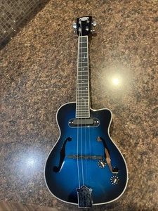 Ukulele Sound Smith Electric Hollow Body Steel String Tenor Ukulele - Low G - Picture 1 of 14