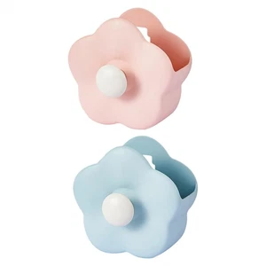 Shower Shelf Bathroom Shelf Wall Mounted Box Adhesive Flower Shape Soap Holder - Photo 1/14