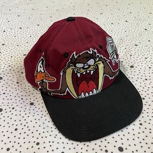 Vintage 1997 Looney Tunes Figuren Snapback Mütze Bugs Taz Daffy Cartoon - Bild 1 von 9