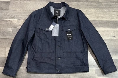 Chaqueta de mezclilla G Star Raw para hombre XXL USXL Raw Indigo D Staq 3D tipo 3 Foto 1 de 4