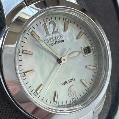 Citizen Silhouette Eco-Drive MOP Dial Ladies Watch EW1670-59D - Image 1 of 4