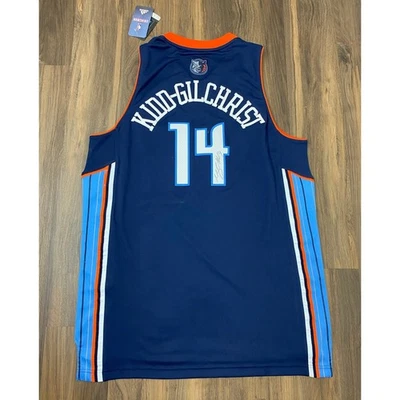 NEW SIGNED Adidas NBA Charlotte Bobcats Kidd-Gilchrist #14 basketball jersey L - Image 1 of 4