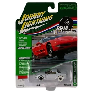 2024 JOHNNY LIGHTNING 2001 CHEVY CORVETTE Z06 WHITE LIGHTNING CHASE CAR - Picture 1 of 2