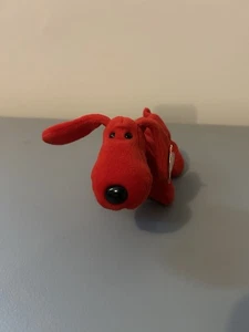 Rover Ty Beanie Baby Plüsch rot Hund Welpe 1996 mit Etikett Gebrauchsspuren - Bild 1 von 2