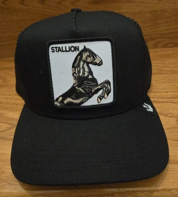 Sombrero de camionero Goorin Bros malla negra Snapback the Farm The Stallion Foto 1 de 4