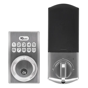 Qolsys IQ Lock IQDLK-PGK-SN PowerG Türschloss - Satin Nickel - BRANDNEU IN BOX - Bild 1 von 3