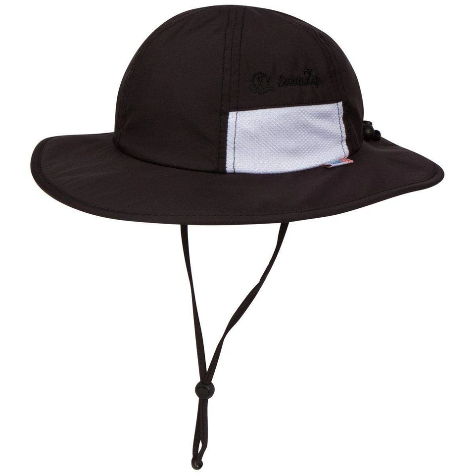 Wide Brim Sun Hat | UPF 50+ Protection for Baby Toddler and Kids Black - Image 1 of 4