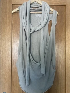 Allsaints Spitalfields 8 S 53% Linen 47% Cotton Wrap Top Cardigan - Picture 1 of 14