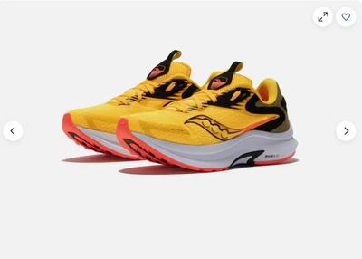 Saucony Axon 2 Yellow Black Running Shoes S10732-UK 7.5 - Image 1 of 4