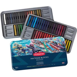 NEW 72 Derwent Inktense Blocks Tin Professional Crayons Water Colour Sticks - Picture 1 of 4