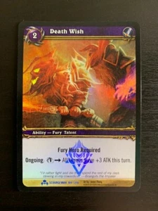 World of Warcraft WoW TCG Promo - Folie Todeswunsch - Bild 1 von 1