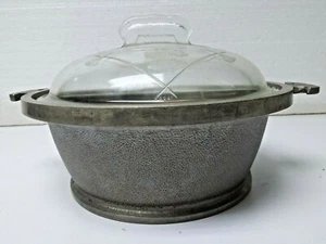 Utensilios de cocina martillados de aluminio vintage Guardianware Service 3QT con tapa a prueba de horno T88 - Imagen 1 de 6