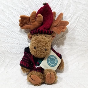 VINTAGE BOYDS BEARS MYRON MOOSE CHRISTMAS TREE SWEATER PLUSH TOY W/TAGS - Picture 1 of 18