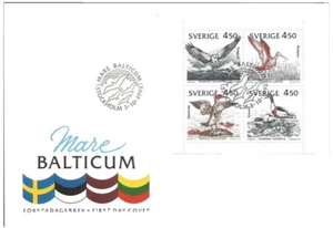 Sweden 1992 baltic sea birds , nature Fdc - Picture 1 of 1