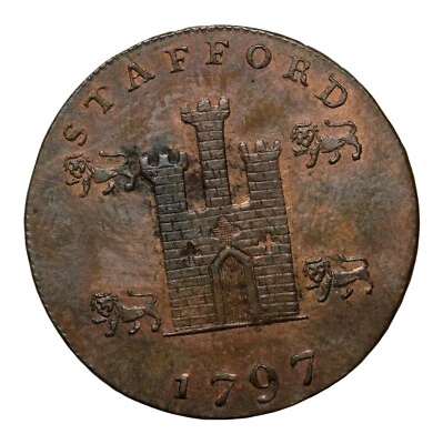 1797 England Stafford William Horton Halfpenny Conder Token D&H-20 - Image 1 of 2
