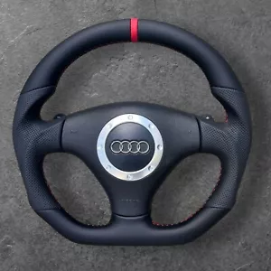 AUDI TT MK1 DSG A3 S3 A4 B6 A6 S6 C5 8N PADDLE CUSTOM MADE STEERING WHEEL - Picture 1 of 5