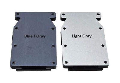 Carteras minimalistas con bloqueo RFID de aluminio en blanco "The Notch" con clip para dinero. Foto 1 de 4