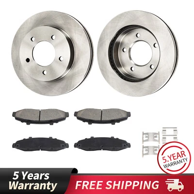 Rotores de disco delanteros pastillas de freno de cerámica para Ford F-150 4x4 1997 1998 1999-2003 Foto 1 de 4