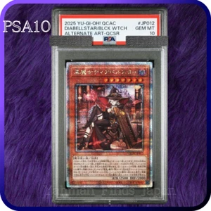 PSA 10 Diabellstar Black Witch Quarter Century Secret Rare 25th YU-GI-OH! JP012 - Picture 1 of 2