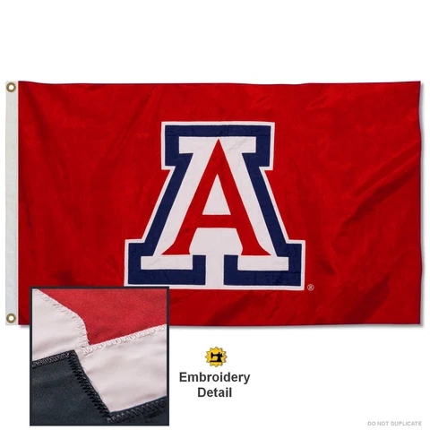 Arizona Wildcats Embroidered and Appliqued Nylon Flag Cover