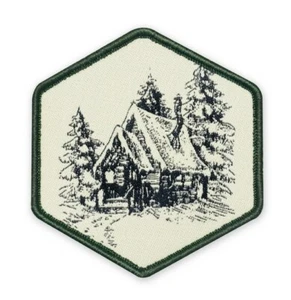 PDW Winterhütte Vintage Moral Patch Prometheus Design Werx Woods Blockhütte - Bild 1 von 1