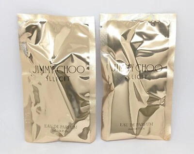 2x Jimmy Choo ILLICIT Eau De Parfum (2x 2ml Sample Size Spray) Ladies EDP Vial - Image 1 of 2
