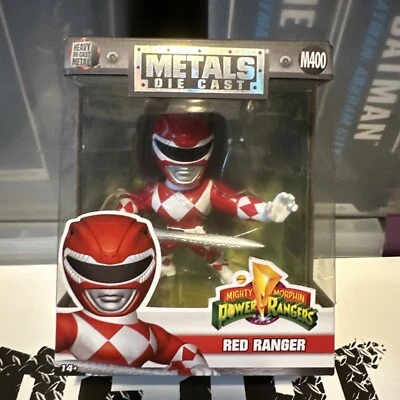 Figura Posada Mighty Morphin Power Rangers Red Ranger Nada Juguete Metal Die Cast Nueva Foto 1 de 4