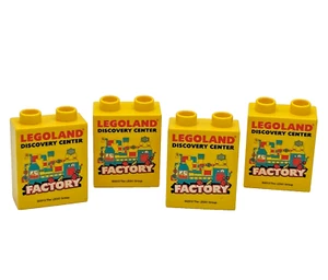 LEGO Lot of 4 LEGO DUPLO Legoland Commemorative Bricks Discovery Center-A66 - Picture 1 of 6