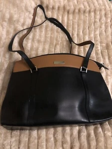 Handtasche Schultertasche schwarz mit hellbraun von Disser - Bild 1 von 4