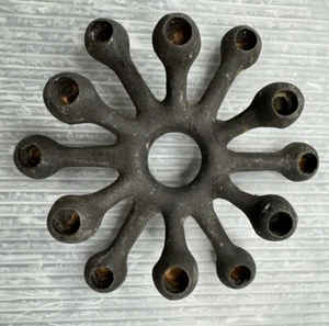 vintage DANSK DESIGN PORTACANDELE Jens Quistgaard ragno in ghisa - Foto 1 di 11