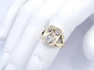Anillo de mujer diamantes 585 - oro rojo 14 quilates aprox. 0,65 quilates / 49 (15,6 mm Ø) - Imagen 1 de 6