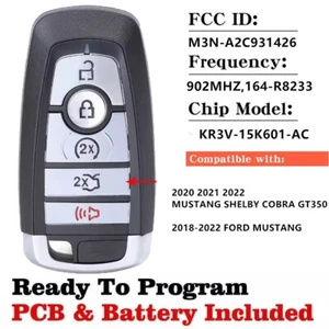 Replacement for 2020-22 FORD MUSTANG SHELBY COBRA REMOTE START KEY FOB 164-R8233 - Bild 1 von 5