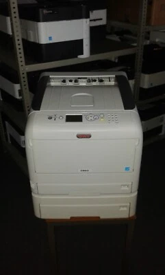OKI C823DN A3 Color Duplex Netzwerk ca. 1.400 Seiten + Zusatzfach + orig. Toner! - Bild 1 von 3