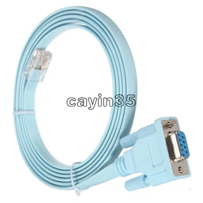 Console Cable RJ45 to DB9 CabConsole 72-3383-01 for Cisco Switch Router UK - Image 1 of 4