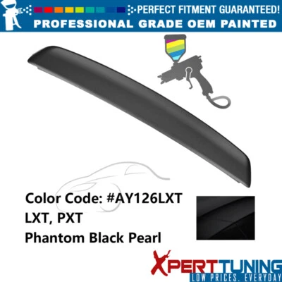 Fits 08-23 Dodge Challenger Trunk Spoiler ABS Painted #PXT Phantom Black Pearl Foto 1 de 4
