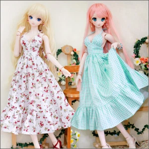 Summer slip dress Beach skirt 1/3 DY Plaid sexy Dress Backless BJD Doll Clothes - Picture 1 of 16