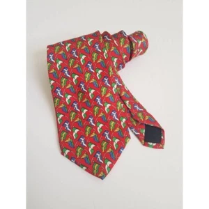 Vtg Sailing International Code Pennant Flags All Over Print 100% Silk Neck Tie - Picture 1 of 4