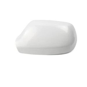 1X For Mazda 3 2006-2009 Car Front Left LH Rearview Mirror White Cover Frame - Picture 1 of 2