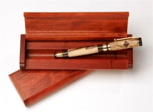 Caja de regalo para bolígrafos Lanier - palo de rosa teñido individual - Imagen 1 de 5