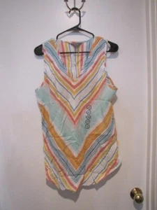 natural reflections sleeveless top striped size medium never worn - from Cabelas - Picture 1 of 5