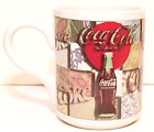 Coca-Cola Mug Vintage Retro Large Size Gibson Housewares Color Block Ceramic