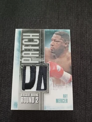 2011 Ringside Boxing Round 2 Patch Silver Ray Mercer Fight-Worn  /9 - Image 1 of 2