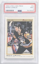 1990 O-Pee-Chee Premier Mario Lemieux #63 PSA 9 Mint HOF Pittsburgh Penguins 