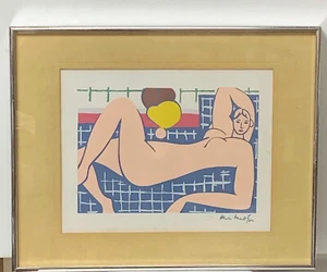 Vintage Matisse Pink Nude Siebdruck Modern Classics Serie #223 Serigrafie 11x14 - Bild 1 von 11