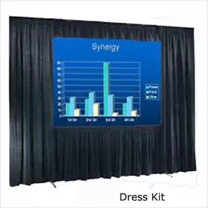 100" Easy Fold Rear Projection Screen 4:3 plus Dress Kit - Picture 1 of 1
