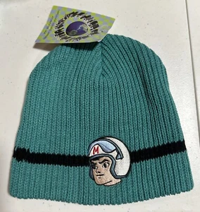 Vintage 1997 Teal "Speed Racer" Beanie Stocking Cap Deadstock With Tags - Picture 1 of 4