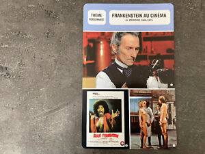 CARTE FICHE CINEMA REALISATEUR FRANKSTEIN AU CINEMA 3 1965 - 1973 