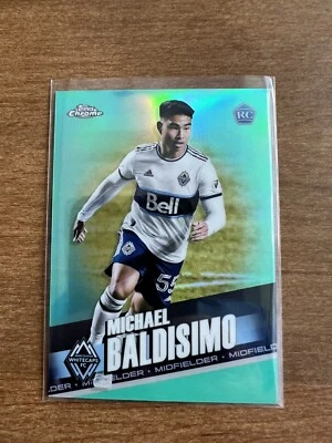 Topps Chrome 2022 MLS Michael Baldisimo Aqua Refractor 158/299 Rookie - Image 1 of 2