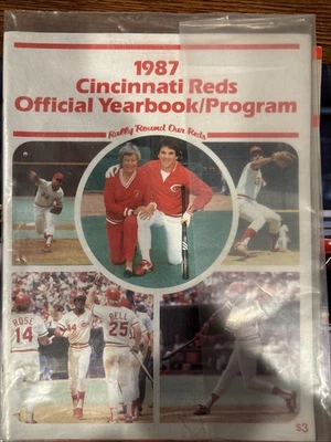 1987 CINCINNATI REDS Official Yearbook/Program W/Charlie Hustle and Reds History - Image 1 of 4